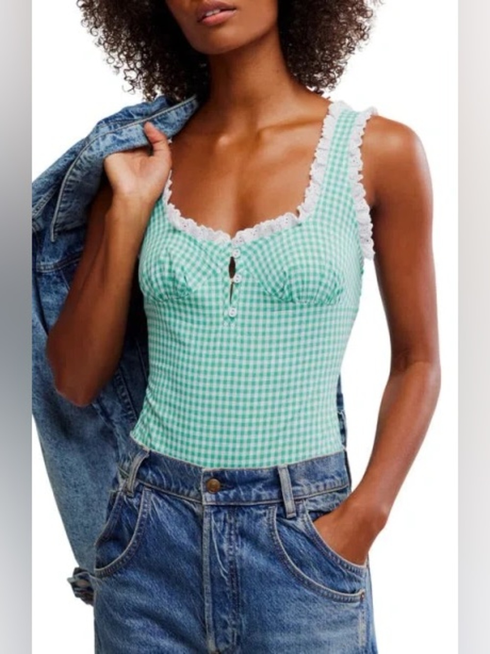 Free People Cassie Scoop Neck Bodysuit